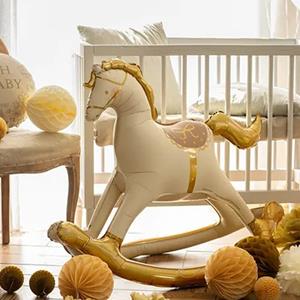 Balão Cavalo de Baloiço Amoroso Foil, 1,04 mt