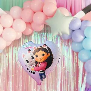 Balão Coração Casa das Bonecas da Gabby Foil, 35 cm