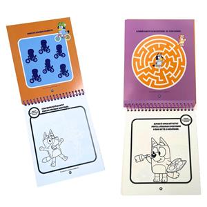 Bloco de Jogos Bluey com Marcador de Água