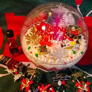 Bola Transparente Decorativa, 10 cm