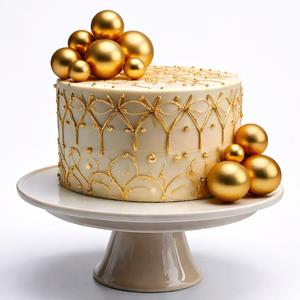 Bolas em Esferovite Dourado Decorativas