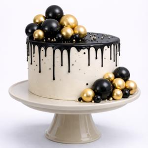 Bolas em Esferovite Dourado e Preto Decorativas