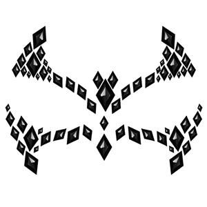 Brilhantes Adesivos Morcego Preto