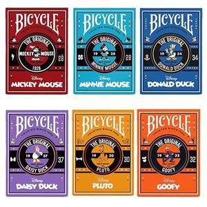 Caixa com 6 Baralhos Bicycle Coleção Mickey e os Amigos