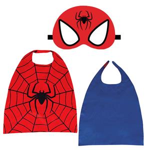 Conjunto Capa e Mascarilha Homem Aranha, Criança