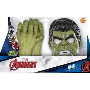 Conjunto Máscara e Luvas Hulk, Criança