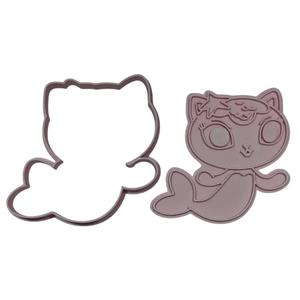 Cortador para Bolachas Sereia Gato A Amiga da Gabby