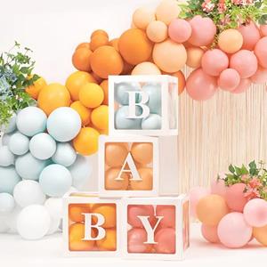Cubos para Balões Baby Brancos