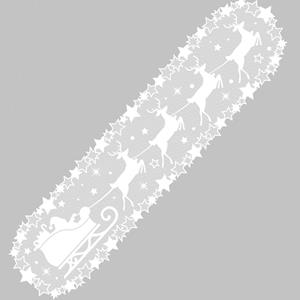 Decoração de Mesa Rendada Trenó de Natal