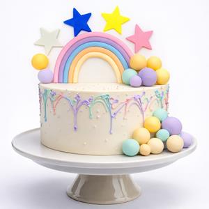 Decorações em Esferovite Mix Arco Íris