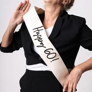 Faixa Happy 60 Creme