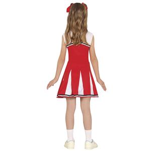 Fato Cheerleader Vermelho e Branco USA, Criança
