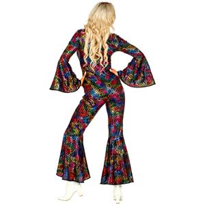 Fato Disco Queen Multicolor , Adulto