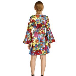 Fato Hippie Florido Multicolor, Adulto