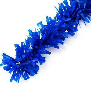 Festão Plástico Liso Azul Escuro Popular, 9 cm x 12 mt