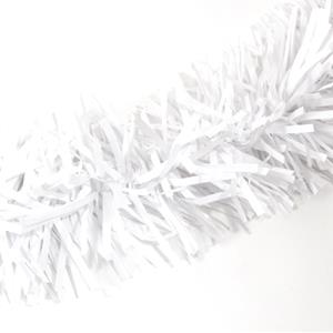 Festão Plástico Liso Branco, 17 cm x 12 mt