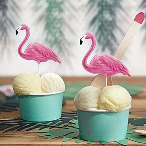 Flamingo Toppers Cupcake, 6 unid