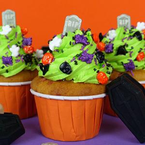 Formas Cupcake Laranjas, 24 unid.