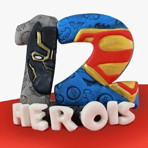 Kit Carimbos para Doces Super Heróis, 8 unid.