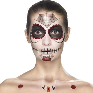 Kit Maquilhagem Fx Caveira Mexicana Vermelha