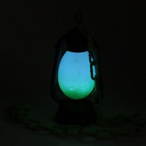 Lanterna Decorativa com Corrente Verde, 25 cm