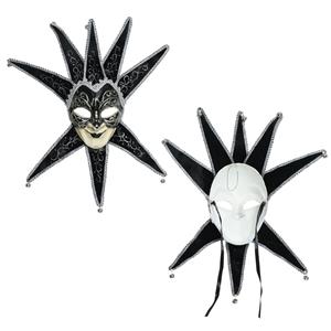 Máscara Veneziana Arlequim Preta