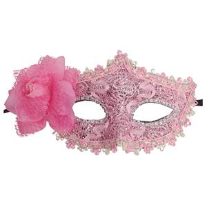 Mascarilha Rosa com Flor
