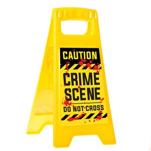 Placa Decorativa Crime Scene