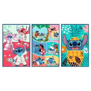 Puzzles 3 em 1 Stitch Disney
