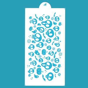 Stencil Halloween Decorativo para Bolos