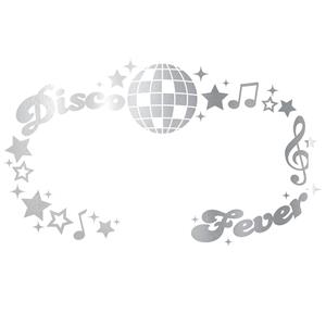 Tatuagem Adesiva Disco Prateada