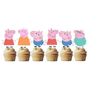 Toppers Porquinha Peppa, 6 unid.