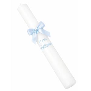 Vela Branca de Batismo Oval