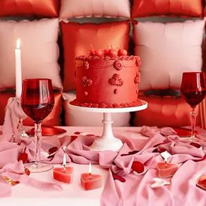 Velas Tealight Coração Vermelhas, 10 unid.