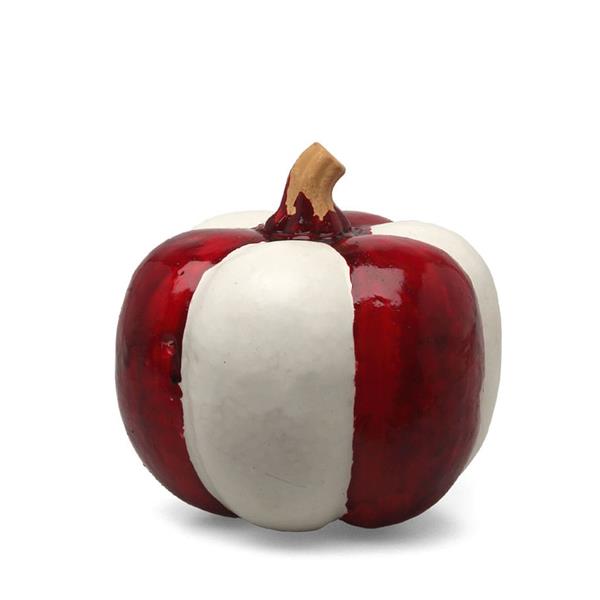 Abóbora de Terror Candy Cane Decorativa, 15 cm