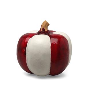 Abóbora de Terror Candy Cane Decorativa, 15 cm