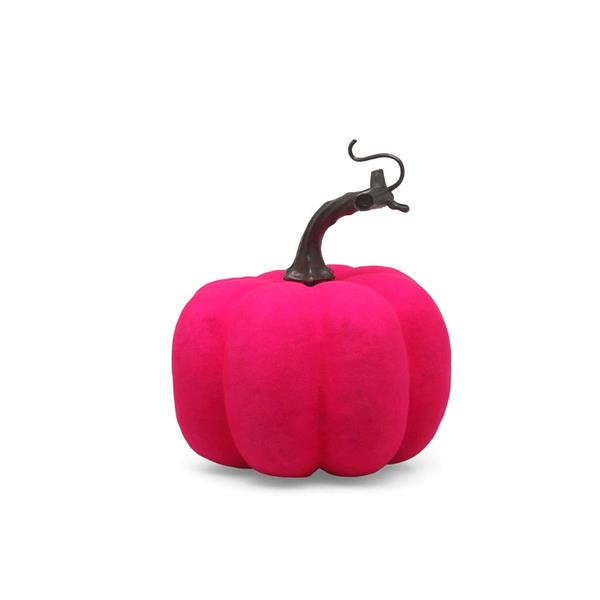 Abóbora Decorativa Rosa Aveludada