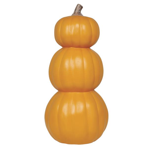 Abóbora Tripla com Luz Halloween