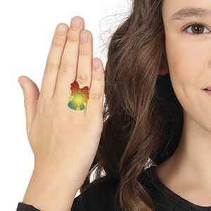 Anel com Figura de Natal e Luz Led