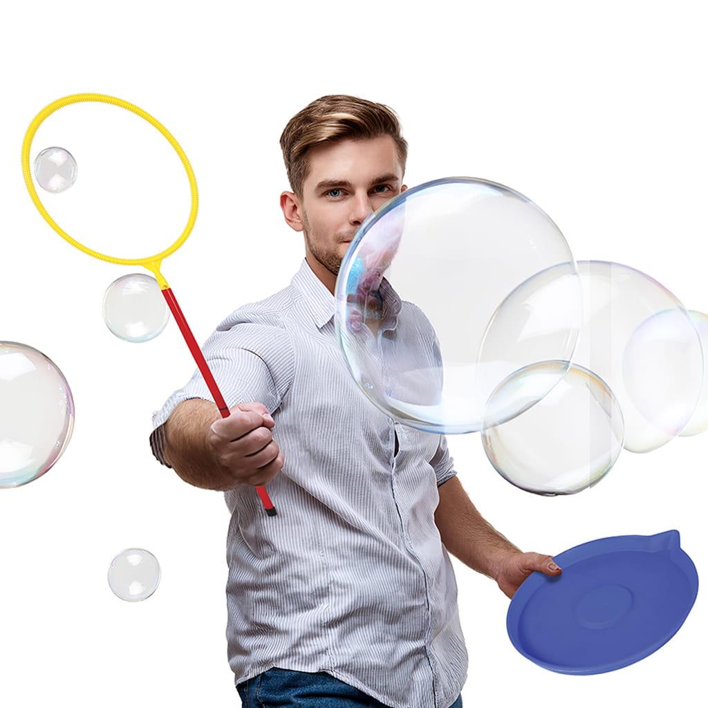 Anel para Bolas de Sabão com Bandeja e Líquido