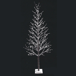 Árvore Luminosa Efeito Neve Leds Branco Quente, 210 Cm
