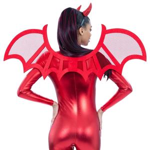 Asas de Diabo em Malha Vermelha