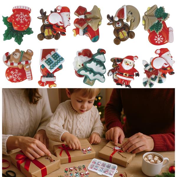 Autocolantes Adesivos 3D de Natal, 20 unid.