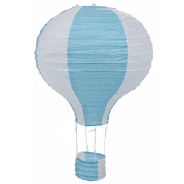 Balão Ar Quente Azul Claro, 30 cm