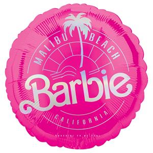 Balão Barbie Malibu Beach Rosa Foil, 43 cm