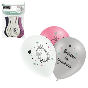 Balão Believe in Unicorns, 8un