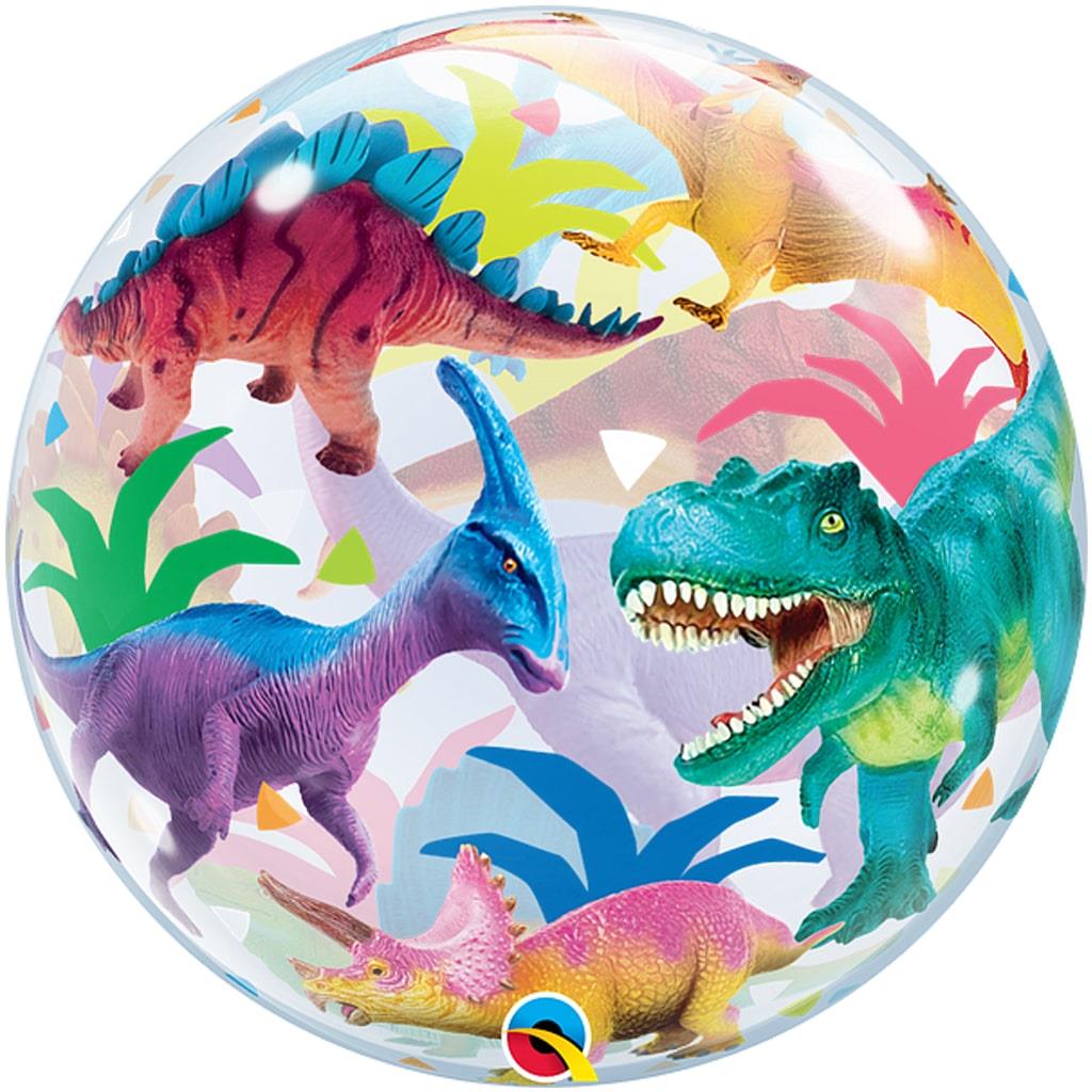 Balão Bubble Dinossauros, 56 cm