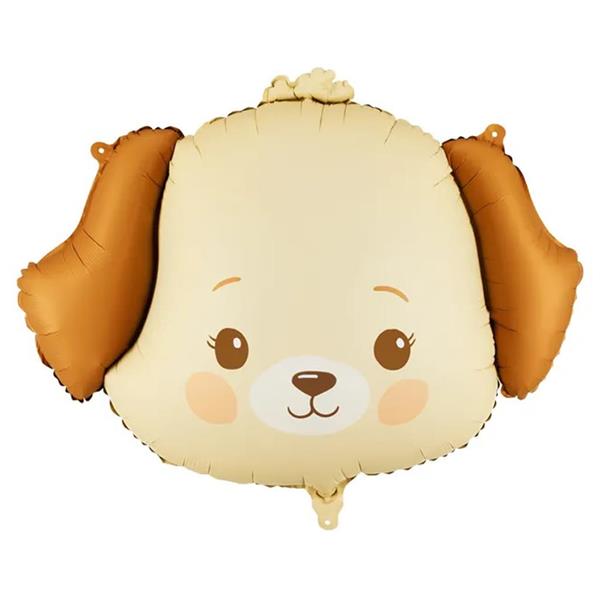 Balão Cabeça Cão Fofinho Foil, 48 cm