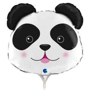 Balão Cabeça Panda Mini Shape Foil, 35 cm