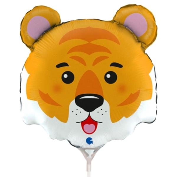 Balão Cabeça Tigre Mini Shape Foil, 35 cm